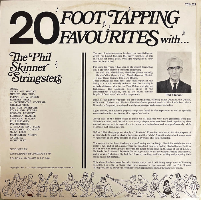 Phil Skinner Stringsters - 20 Foot Tapping Favourites (Vinyl LP)