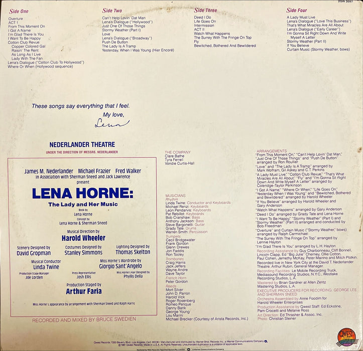 Lena Horne - Lena Horne: The Lady And Her Music (Live On Broadway) (Vinyl 2LP)[Gatefold]
