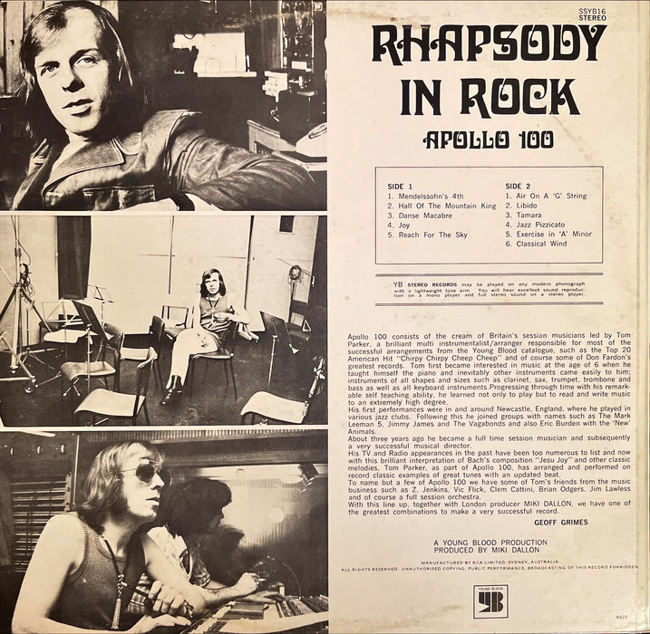 Apollo 100 - Rhapsody In Rock (Vinyl LP)