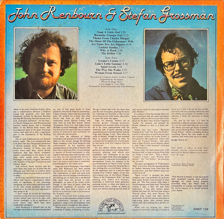 John Renbourn & Stefan Grossman - Stefan Grossman & John Renbourn (Vinyl LP)