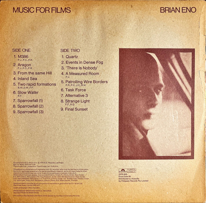 Brian Eno - Music For Films (Vinyl LP)