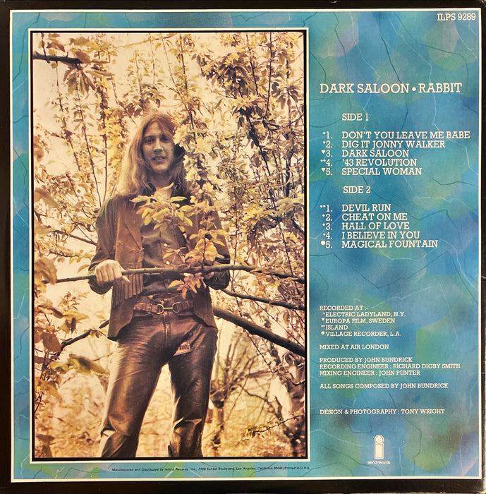 John "Rabbit" Bundrick - Dark Saloon (Vinyl LP)[Gatefold]