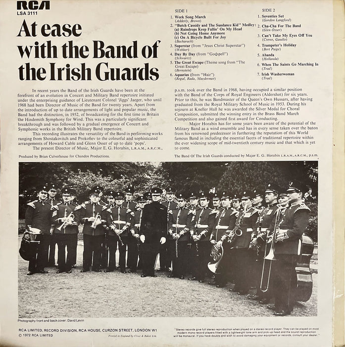 The Band Of The Irish Guards - At Ease With The Band Of The Irish Guards (Vinyl LP)