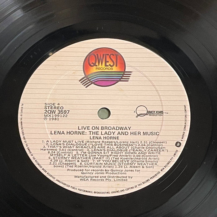 Lena Horne - Lena Horne: The Lady And Her Music (Live On Broadway) (Vinyl 2LP)[Gatefold]