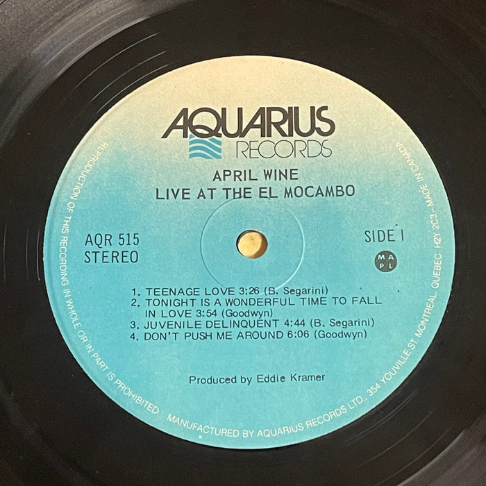 April Wine - Live At The El Mocambo (Vinyl LP)[Gatefold]