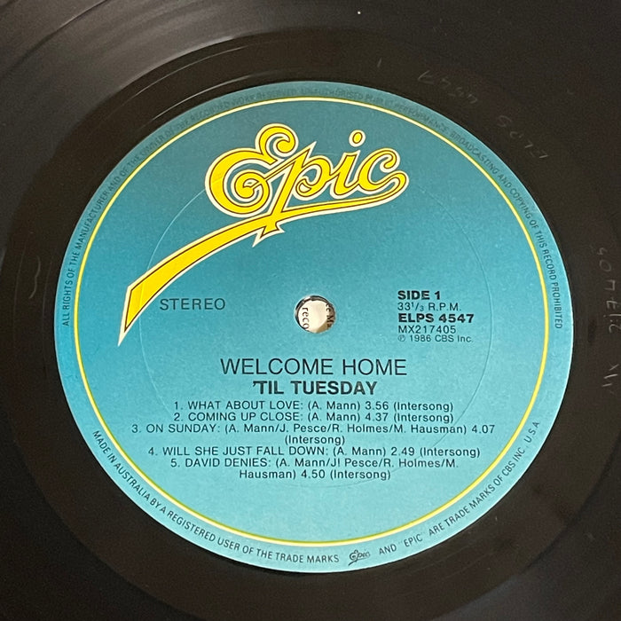 'Til Tuesday - Welcome Home (Vinyl LP)