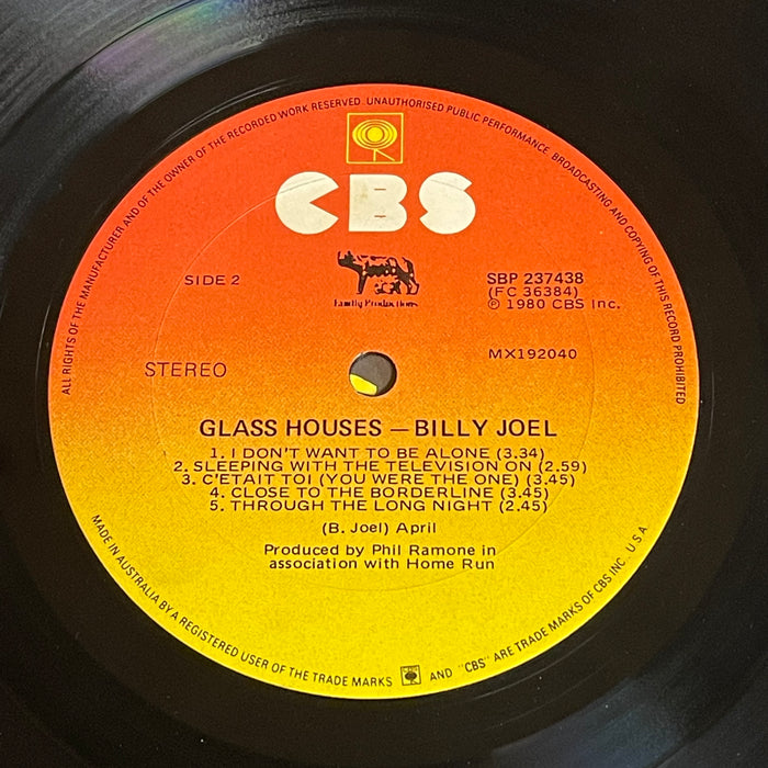 Billy Joel - Glass Houses (Vinyl LP)