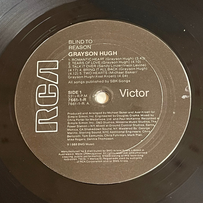 Grayson Hugh - Blind To Reason (Vinyl LP)[Gatefold]