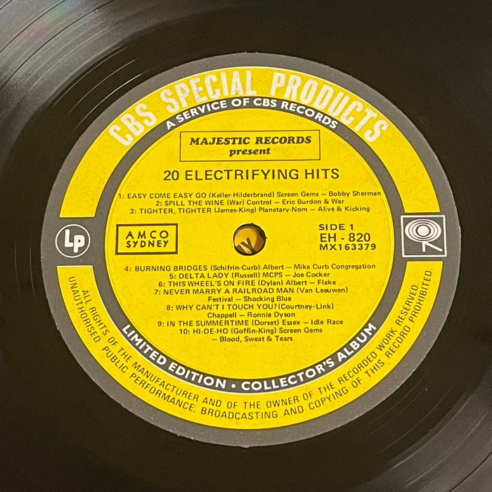 Various - 20 Electrifying Hits (Vinyl LP)