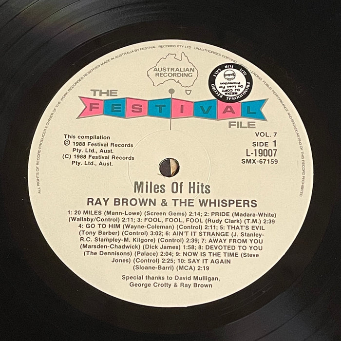 Ray Brown & The Whispers - Miles Of Hits (Vinyl LP)