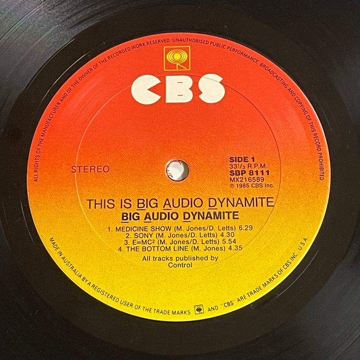 Big Audio Dynamite - This Is Big Audio Dynamite (Vinyl LP)