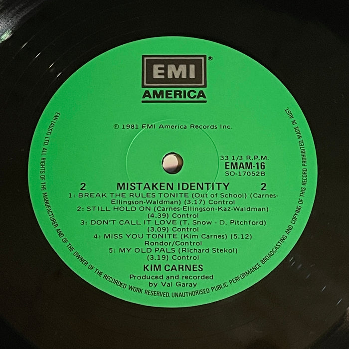 Kim Carnes - Mistaken Identity (Vinyl LP)