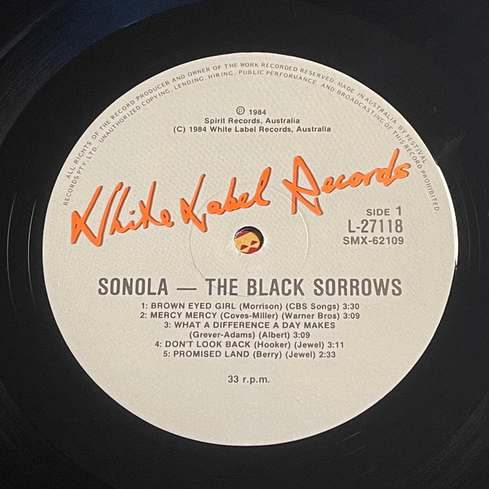 The Black Sorrows - Sonola (Vinyl LP)