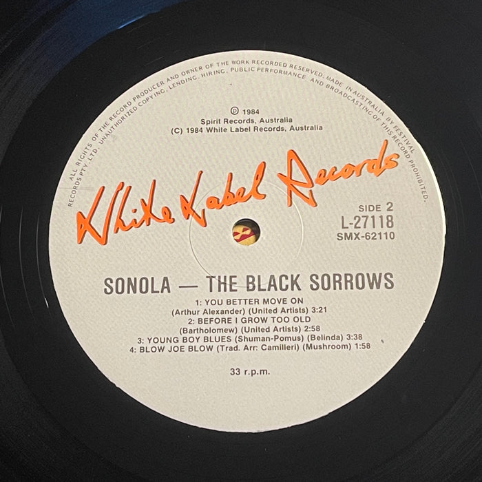 The Black Sorrows - Sonola (Vinyl LP)