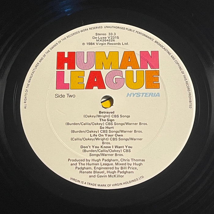 The Human League - Hysteria (Vinyl LP)[Gatefold]