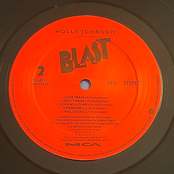 Holly Johnson - Blast (Vinyl LP)