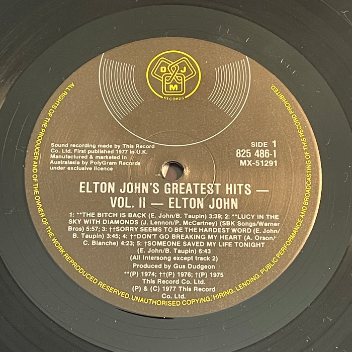 Elton John ‎- Greatest Hits Volume II (Vinyl LP)