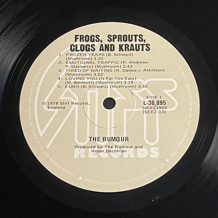 The Rumour - Frogs Sprouts Clogs And Krauts (Vinyl LP)