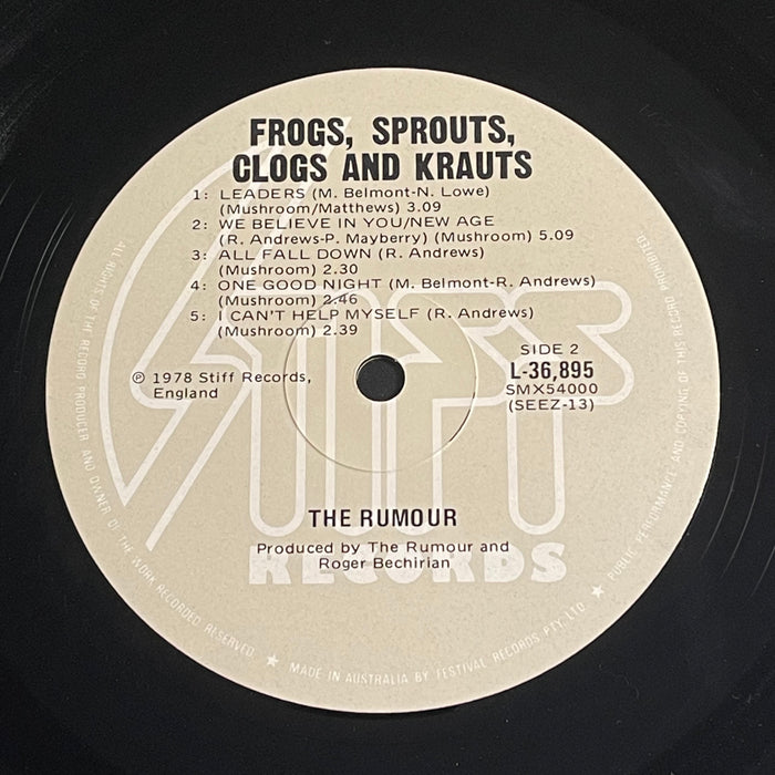 The Rumour - Frogs Sprouts Clogs And Krauts (Vinyl LP)