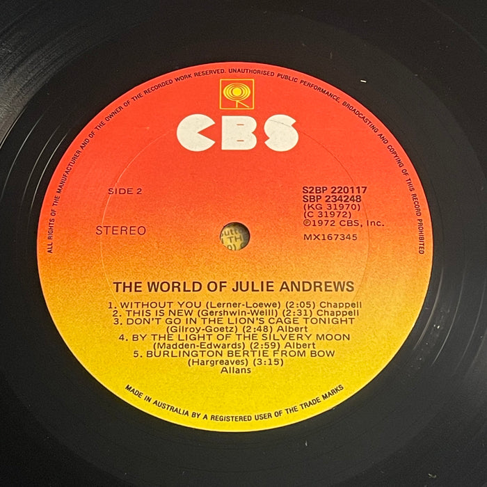 Julie Andrews - The World Of Julie Andrews (Vinyl 2LP)[Gatefold]