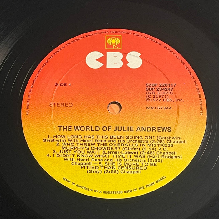 Julie Andrews - The World Of Julie Andrews (Vinyl 2LP)[Gatefold]