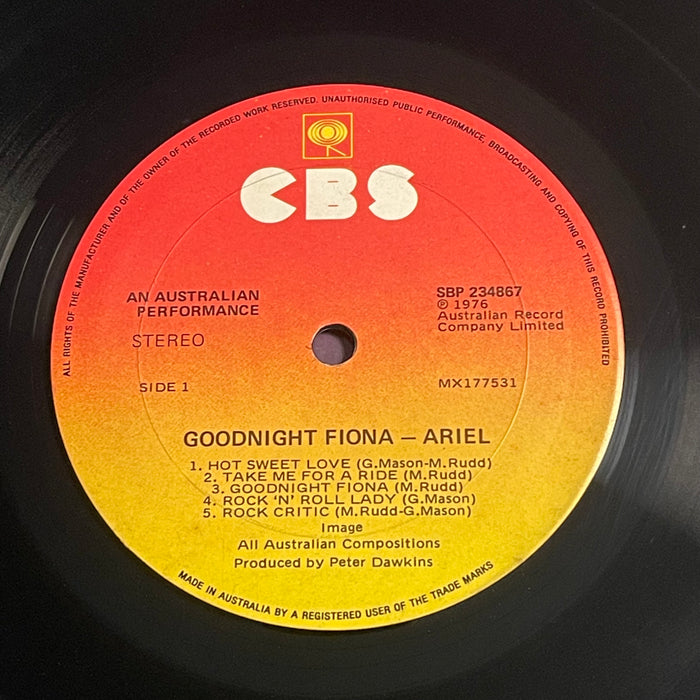 Ariel - Goodnight Fiona (Vinyl LP)