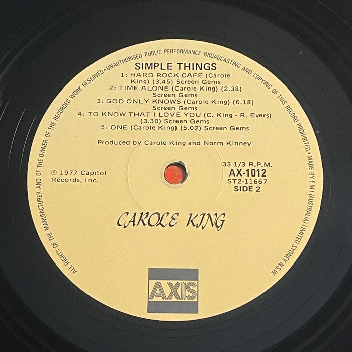 Carole King - Simple Things (Vinyl LP)