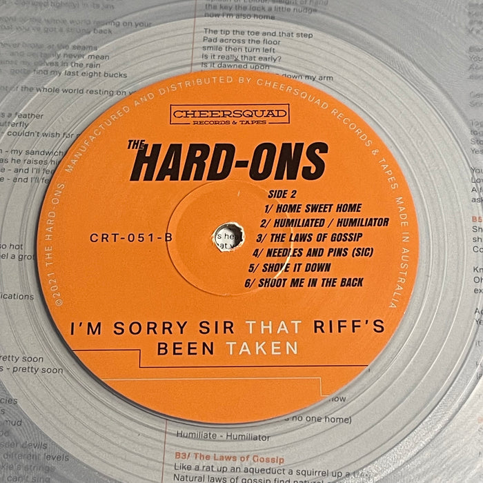 Hard-Ons - I'm Sorry Sir, That Riff's Been Taken (Vinyl LP)