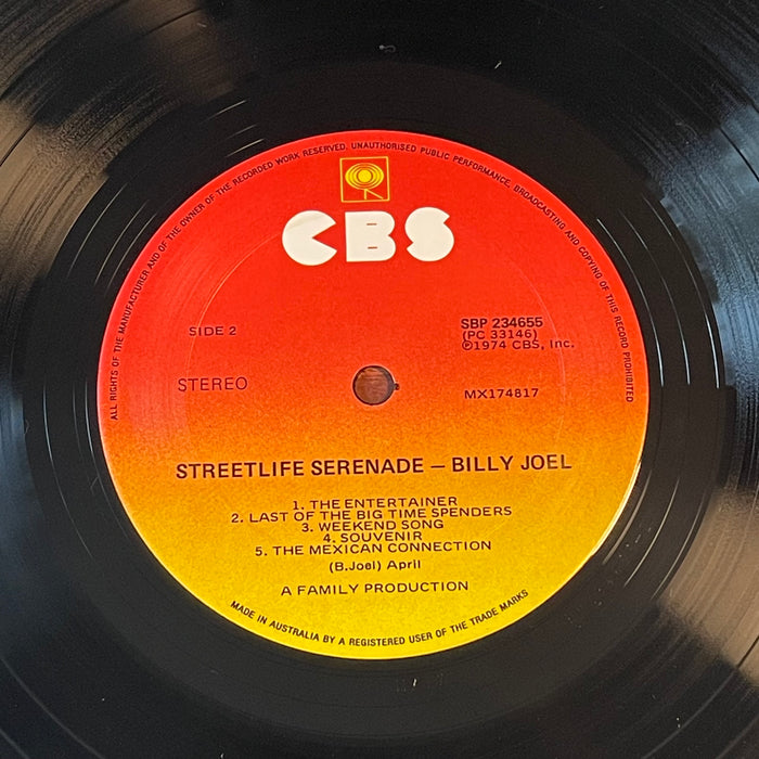 Billy Joel - Streetlife Serenade (Vinyl LP)