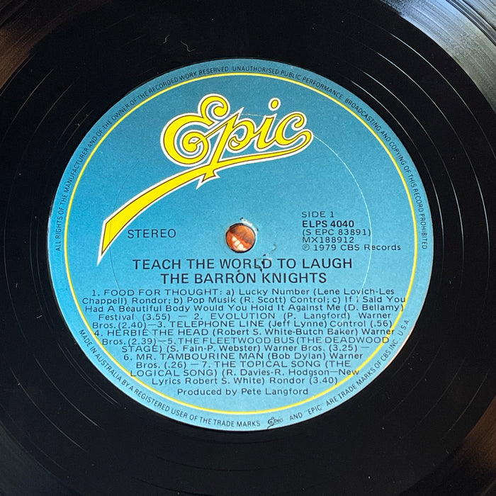 The Barron Knights - Teach The World To Laugh (Vinyl LP)