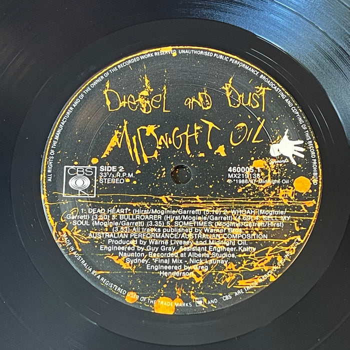 Midnight Oil - Diesel And Dust (Vinyl LP)[Gatefold]