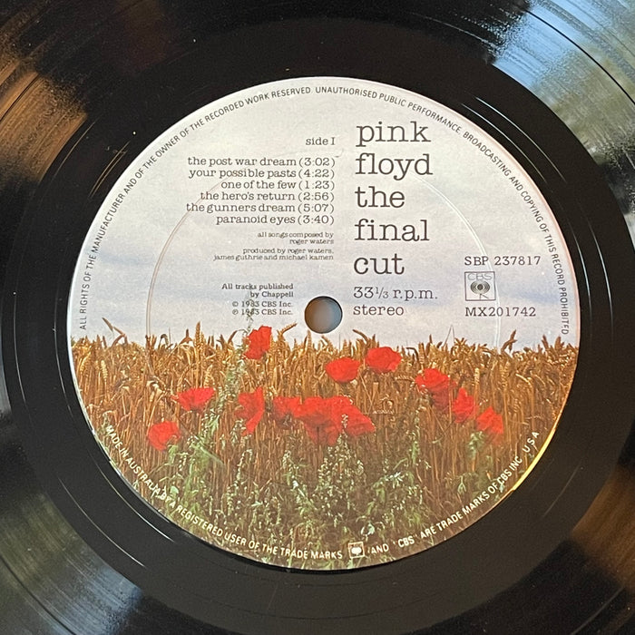 Pink Floyd - The Final Cut (Vinyl LP)[Gatefold]