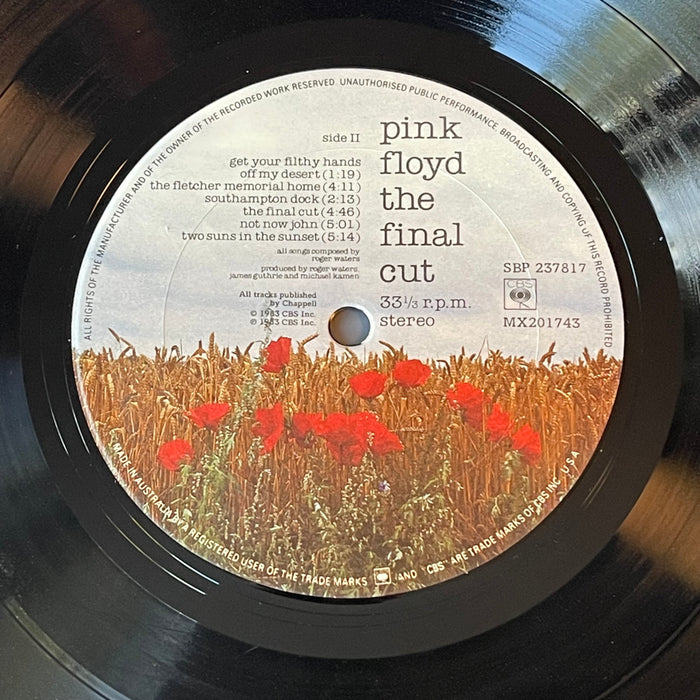 Pink Floyd - The Final Cut (Vinyl LP)[Gatefold]