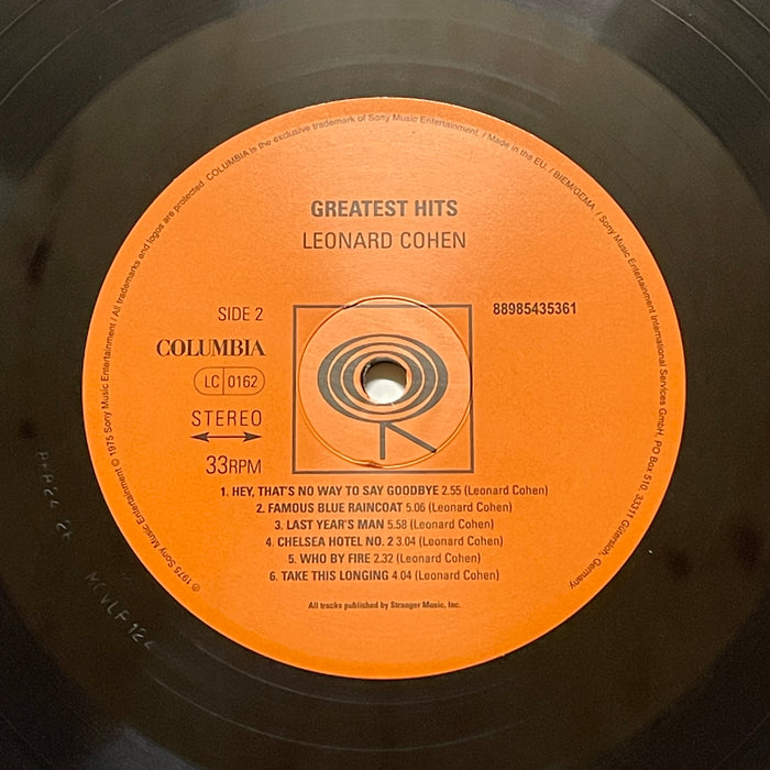 Leonard Cohen - Greatest Hits (Vinyl LP)