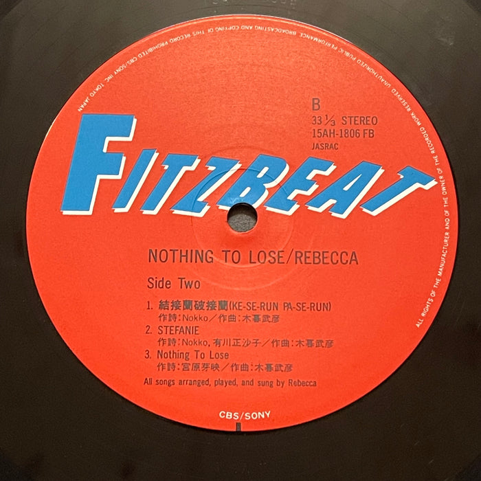 Rebecca - Nothing To Lose (Vinyl LP)