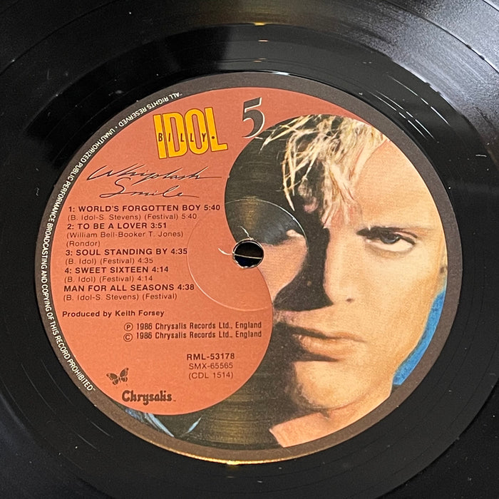 Billy Idol - Whiplash Smile (Vinyl LP)